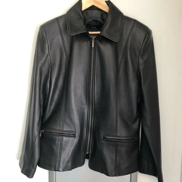 Identify leather collared jacket - Picture 3 of 9